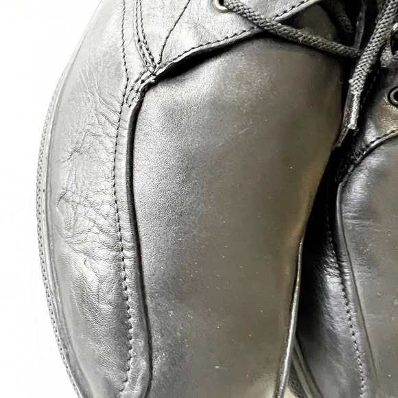 Men’s Easy B London‎ Shoes Comfort Chukka Boots Size 11 Extra Wide Black Leather - Picture 11 of 15